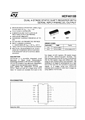 DataSheet HCF4015B pdf